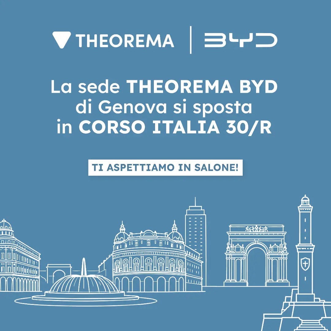 Immagine News Nuova sede per BYD Theorema a Genova: trasferimento in Corso Italia 30/R