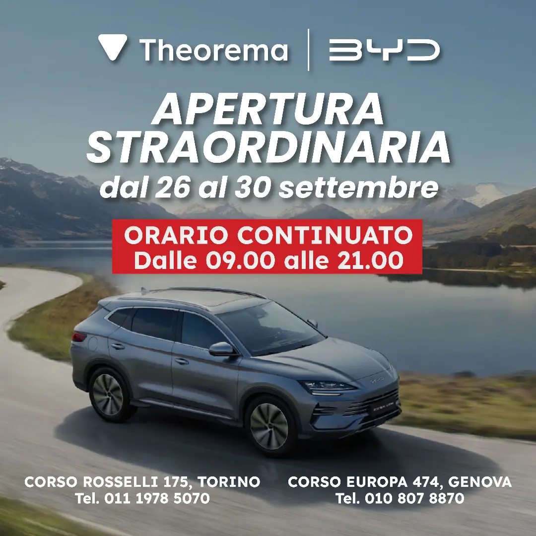 orari Theorema BYD Genova e Theorema BYD Torino